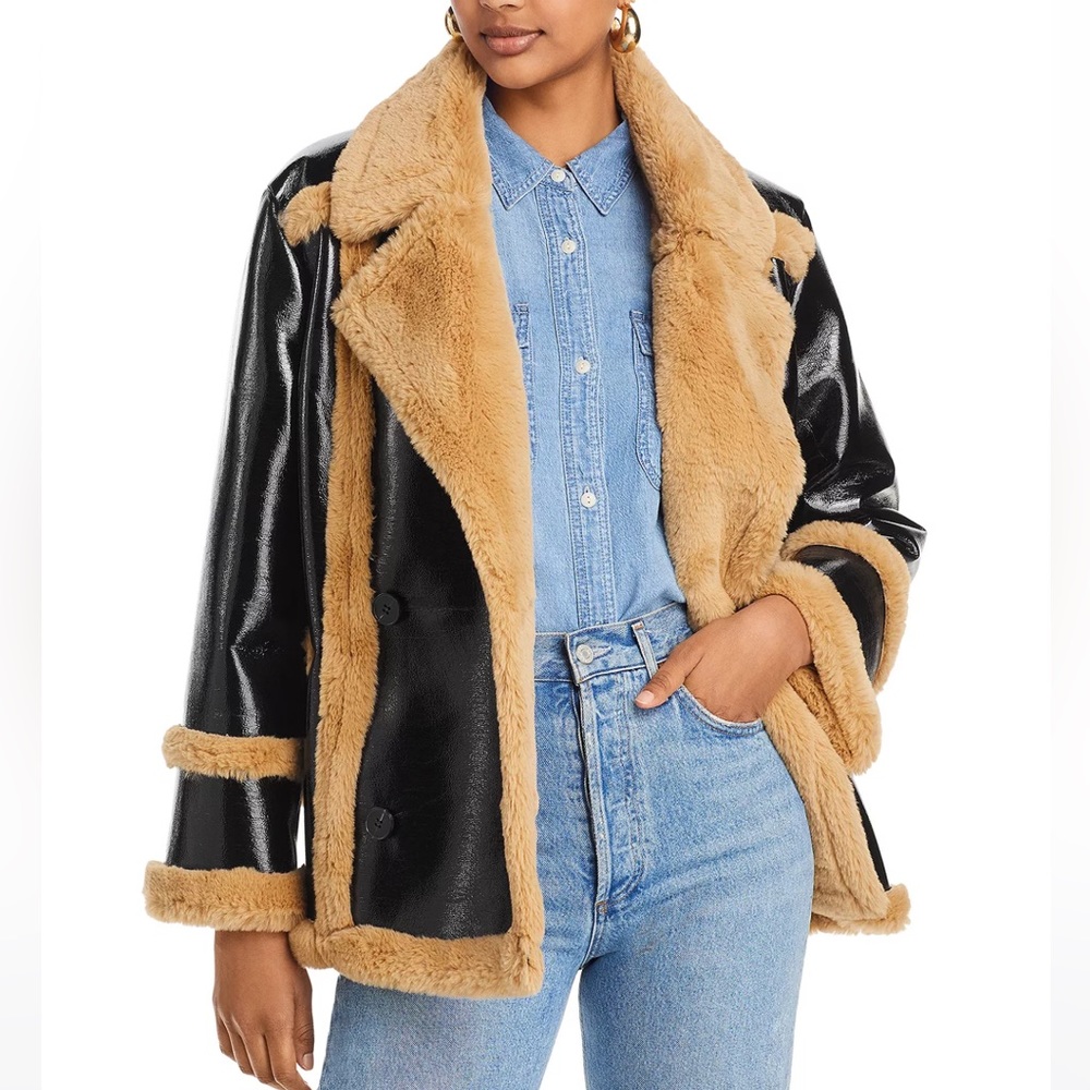 FRENCH CONNECTION BRWON COAT - Picture 1 of 14